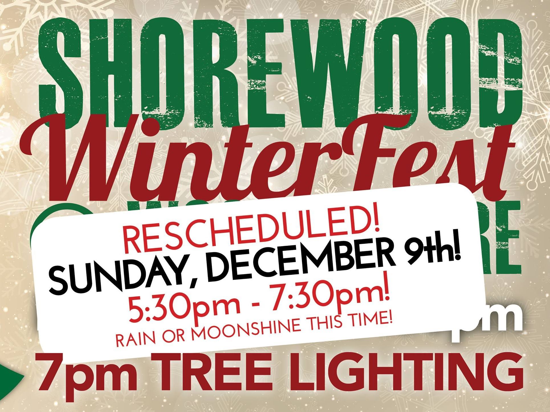 WinterFest rescheduled