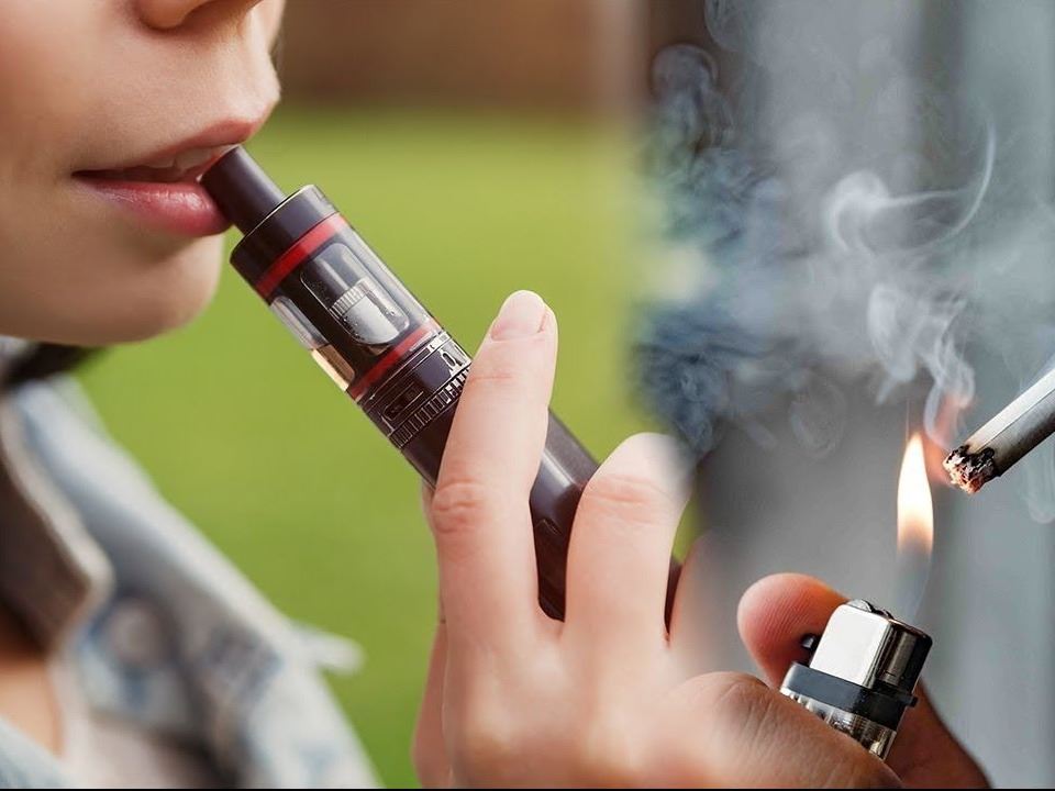 vaping and smoking